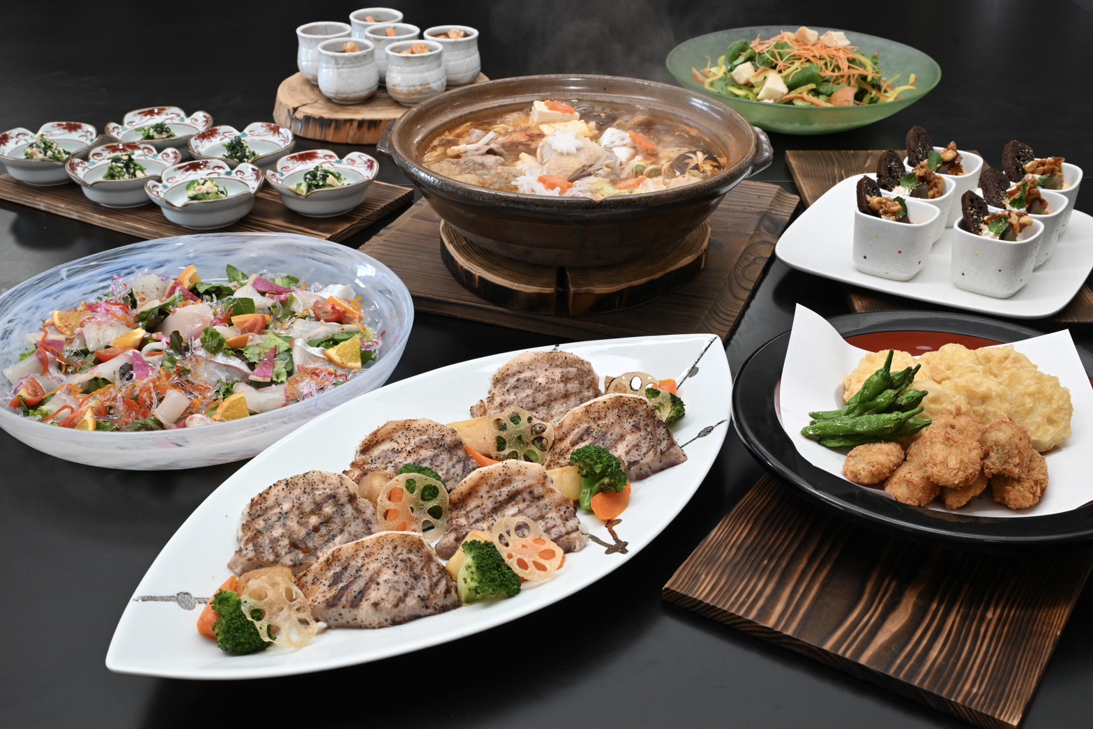 6,000円鉢盛コースの料理